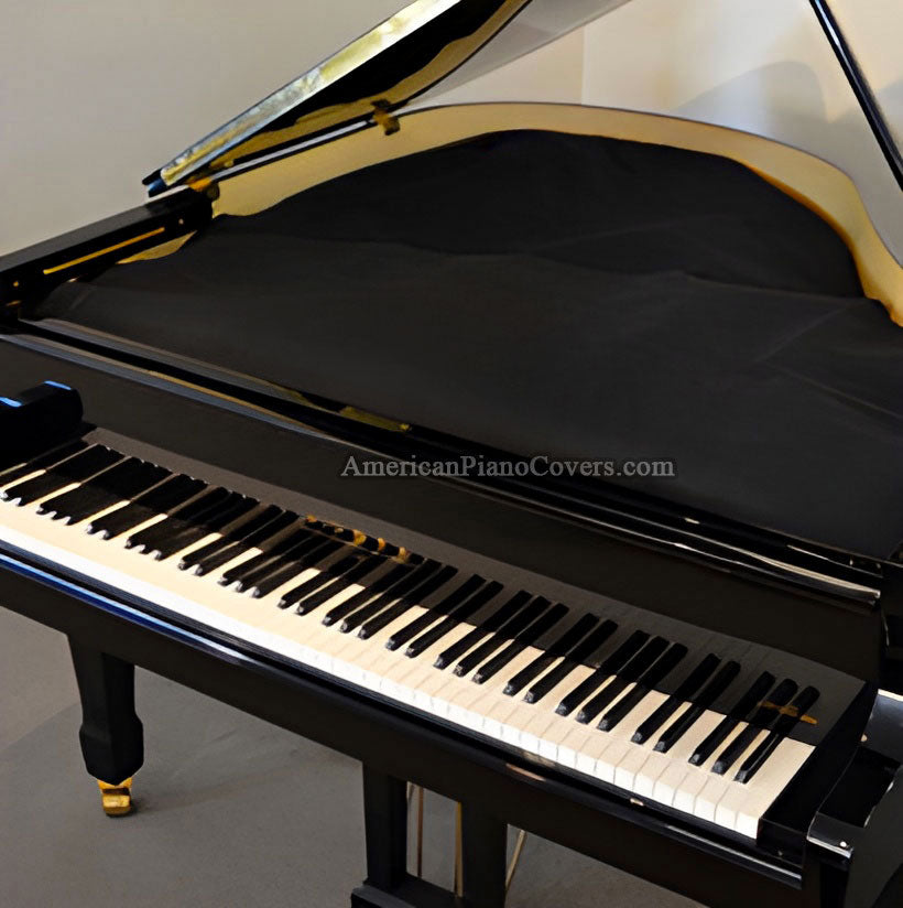 Piano string cover - fabric grand piano string and action