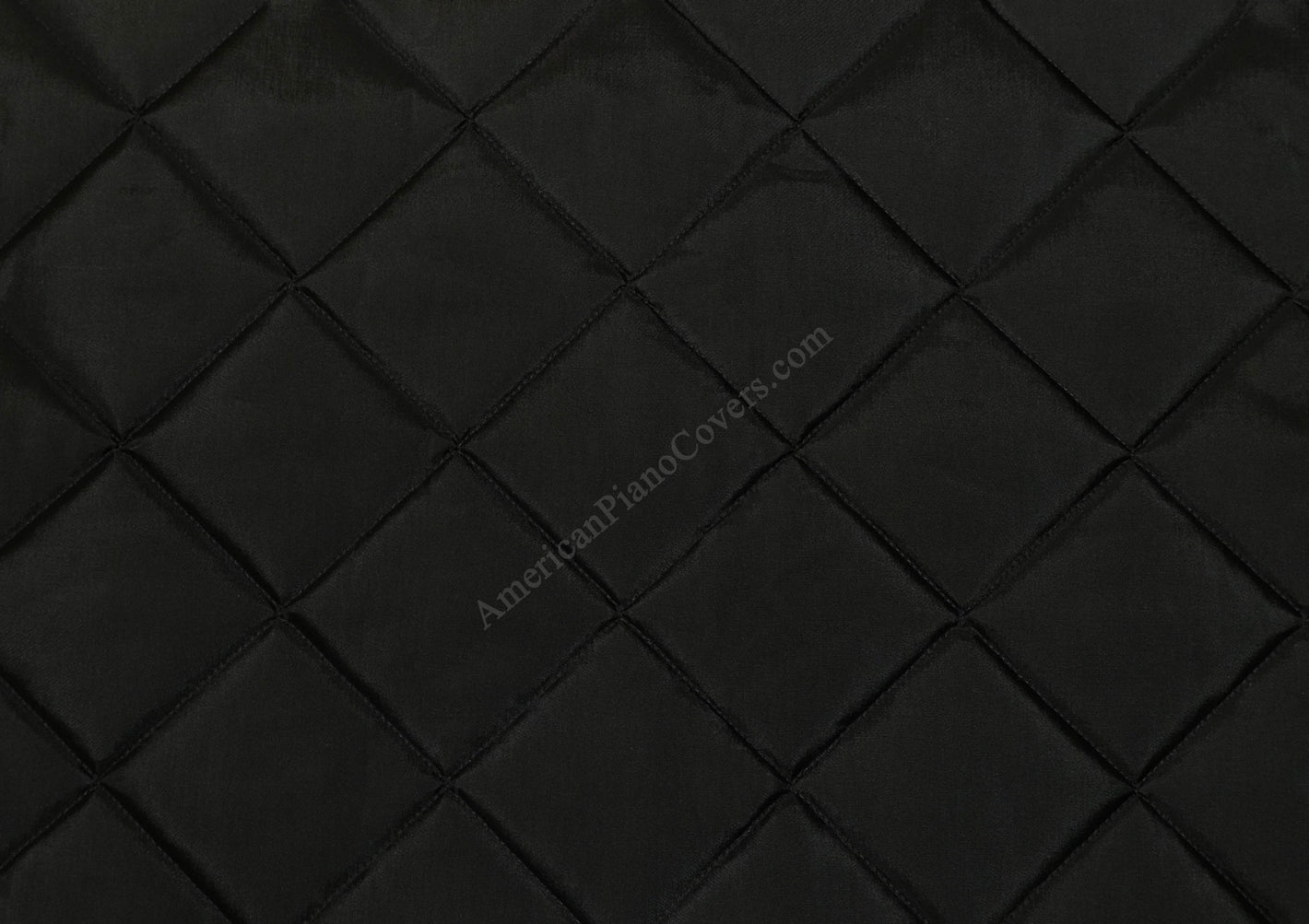 piano cover black quitled nylon