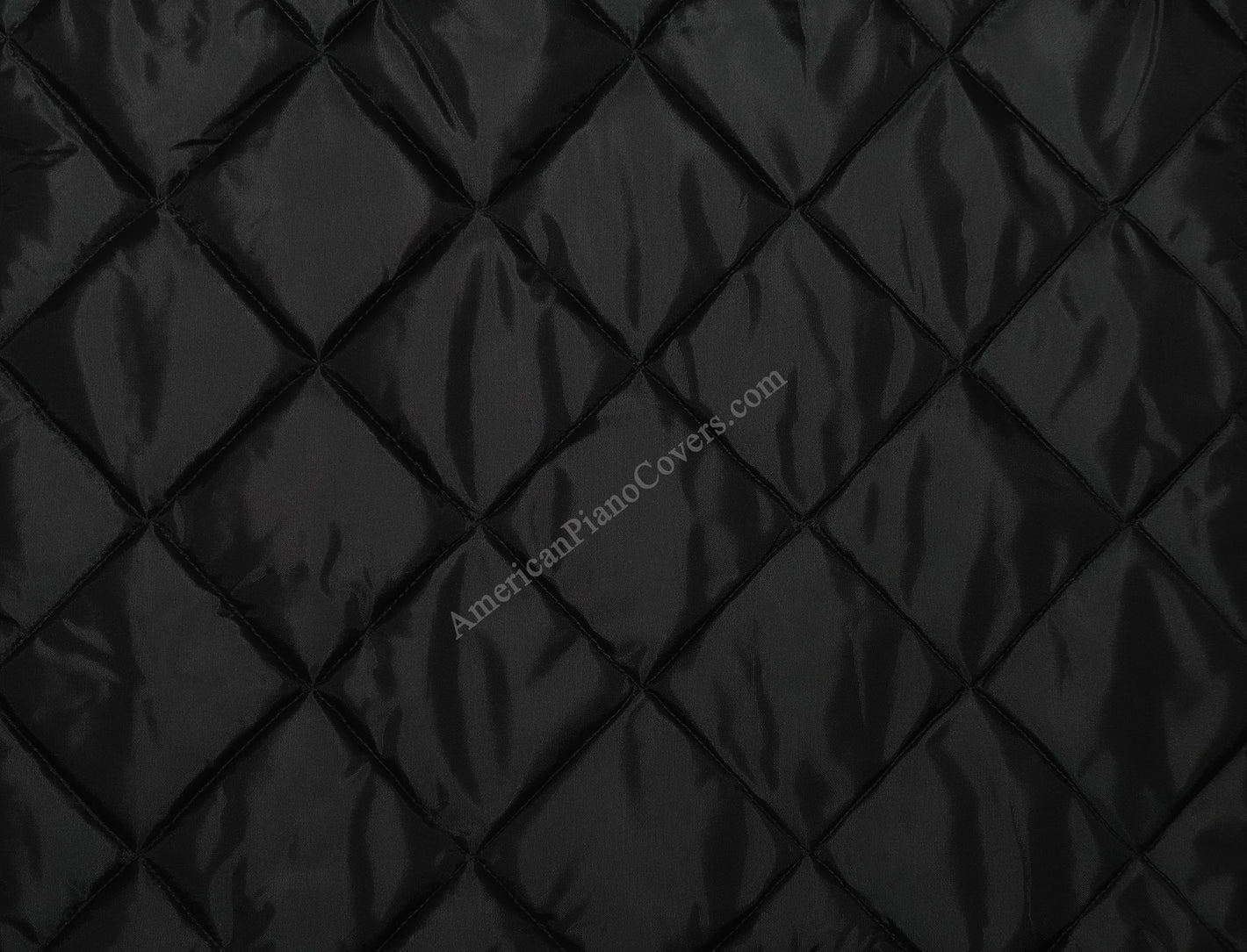 black premium quilt piano cover material