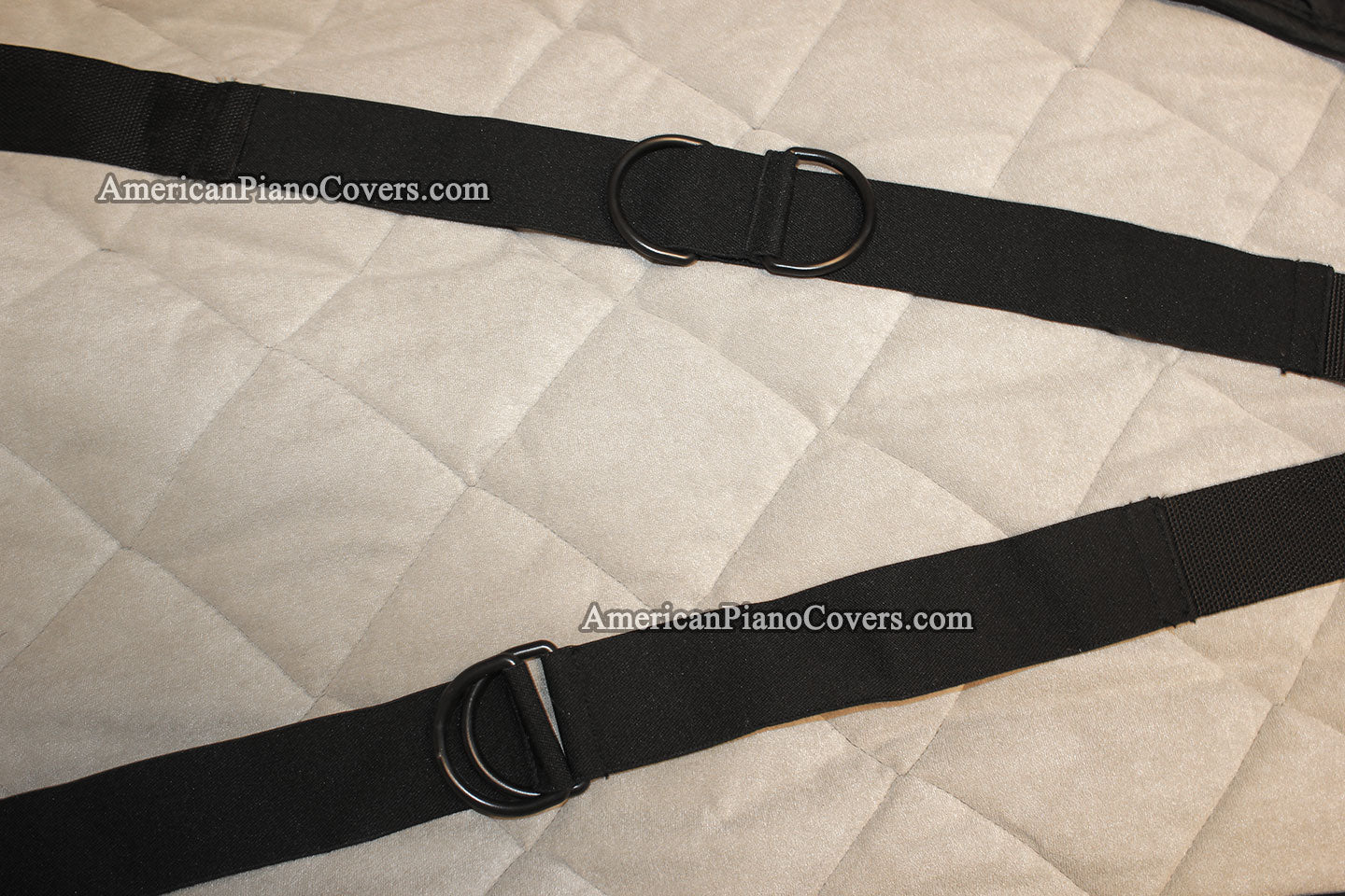 piano cover locking straps