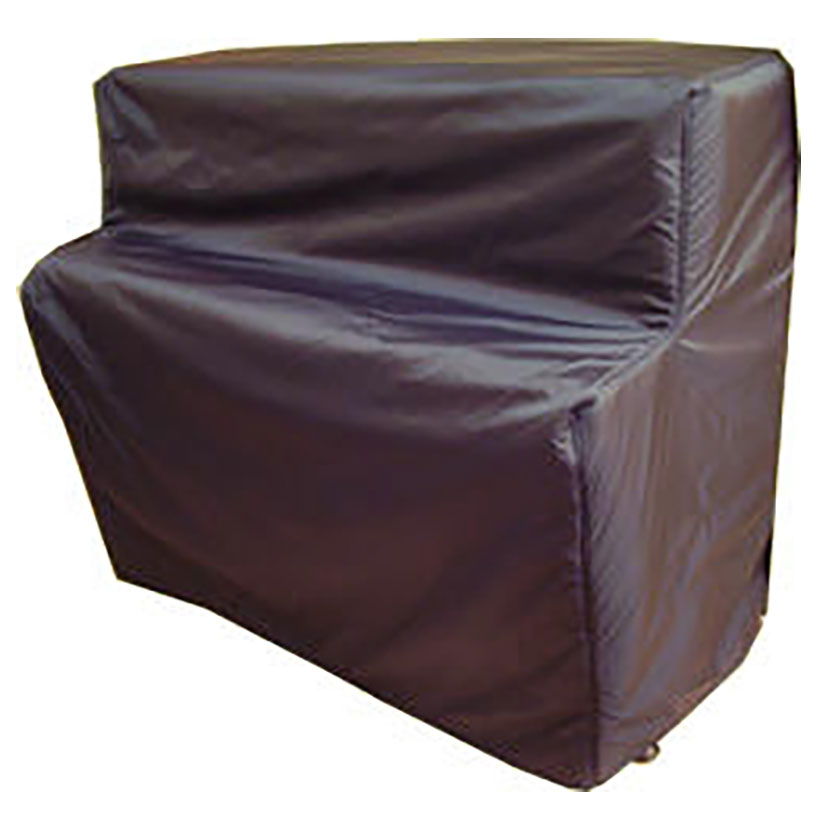 upright piano cover brown vinyl