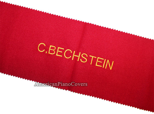 Bechstein felt piano key cover red