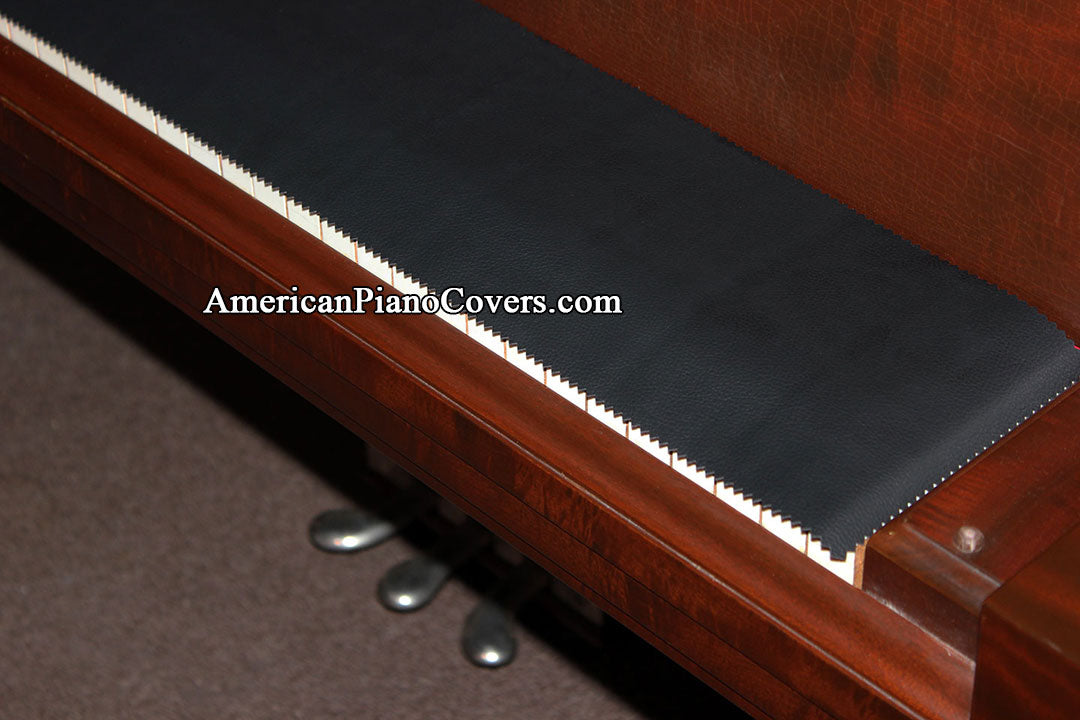 vinyl piano key cover black