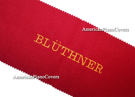 Bluthner piano key cover red felt