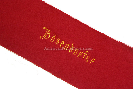 Bosendorfer felt piano key cover red cloth