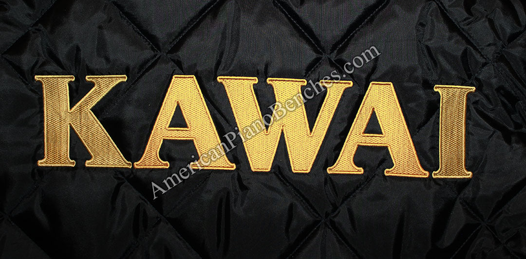 kawai grand piano cover with embroidered logo