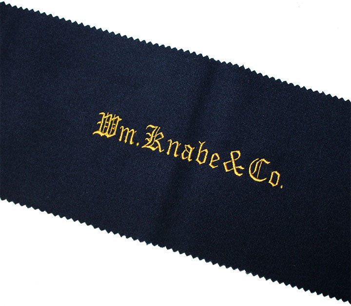 Knabe piano key cover blue felt