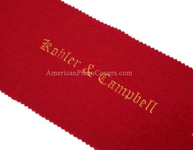 Kohler and Campbell felt piano key cover