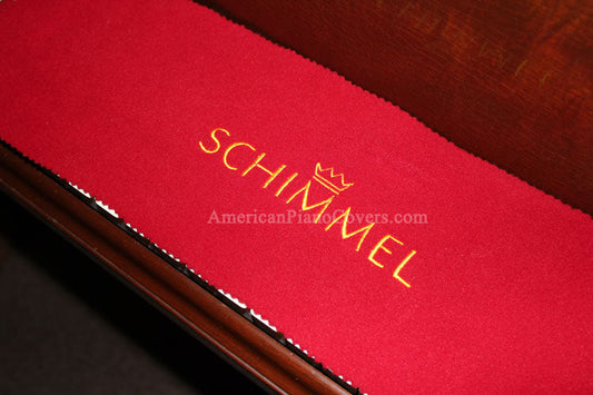 Schimmel Red Felt Piano Key Cover