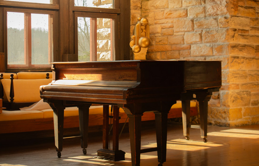 piano bench exposed to sunlight damage