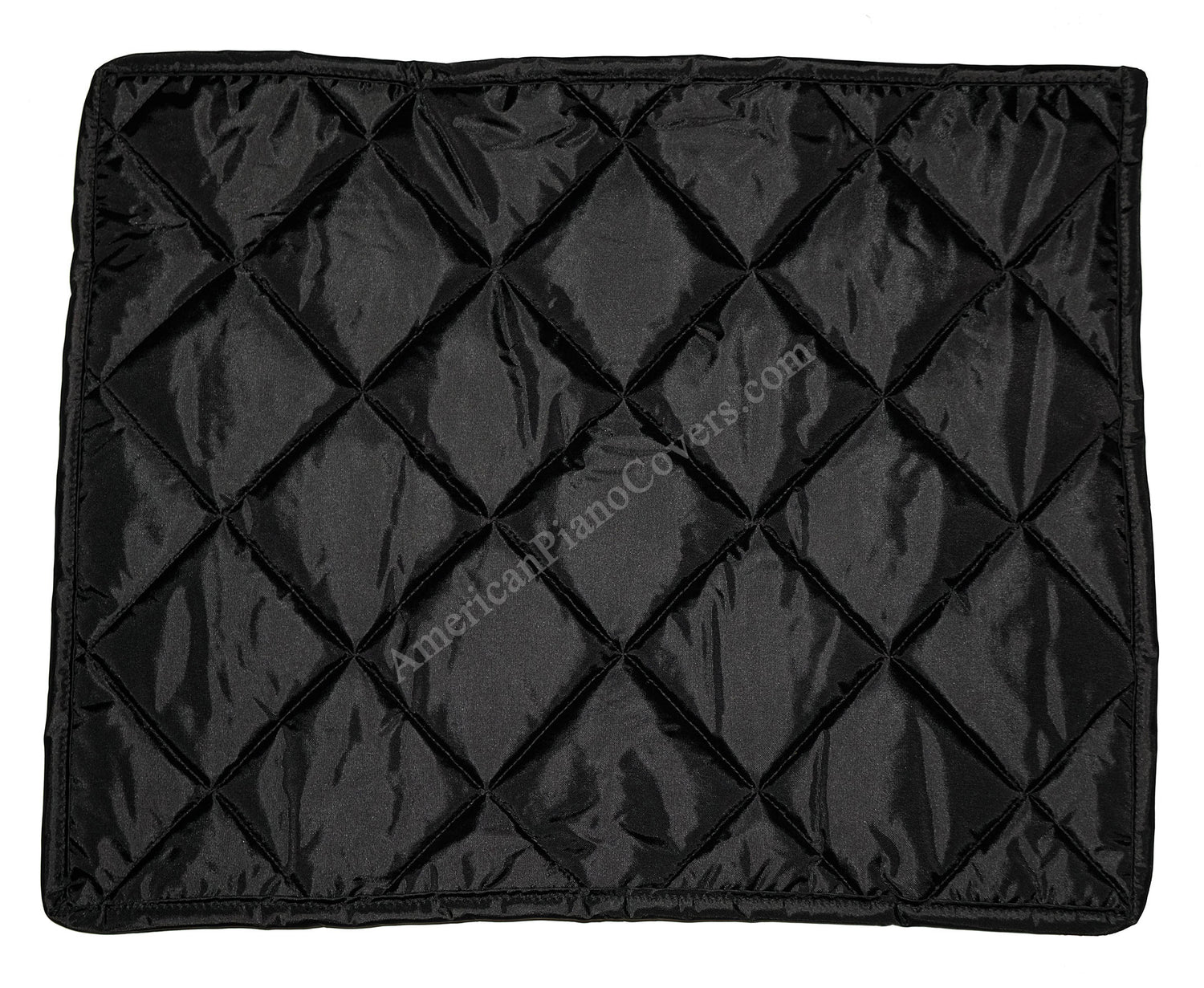 black quilted nylon piano cover material