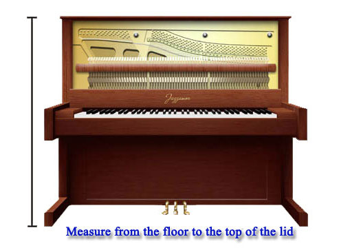 How to measure an upright piano