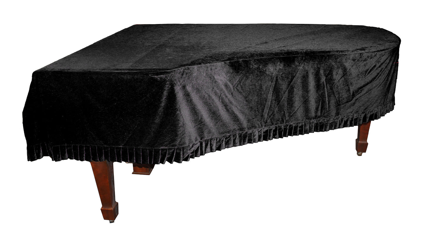 Black Italian Velvet Piano Cover - Generic Sizes