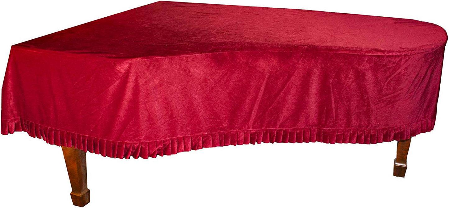 velvet piano cover red