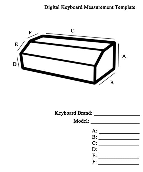 digital piano cover template