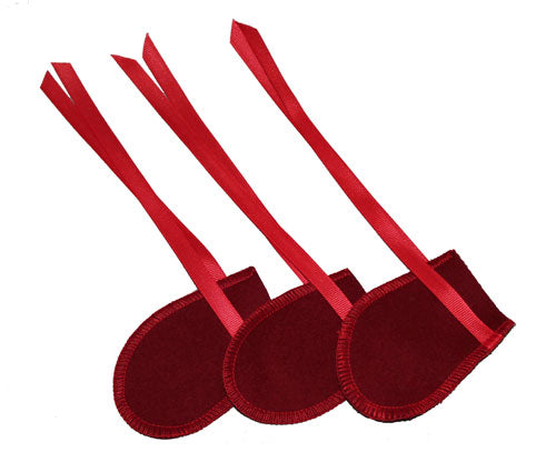 red felt piano pedal covers